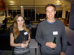 Two of the students: Nina Wieland and Hamish Buckley
