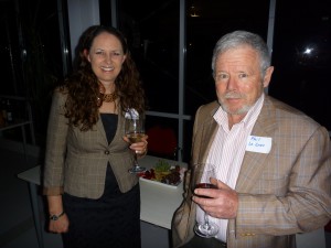 Mentoring programme co-ordinator Anna Yallop with Devonport Rotary president Phil Le Gros at the recent launch